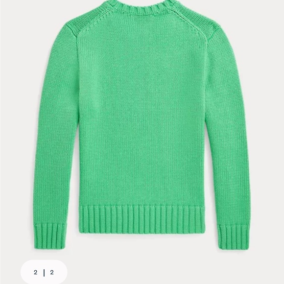 Ralph Lauren Green Flag Sweater RARE BRAND NEW - Picture 2 of 5